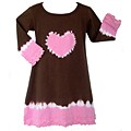 AnnLoren Girl's Tie-dye Heart Dress