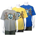 Dolphino Men's 'Coat of Arms' Rhinestone T-shirt