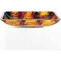 Kraus Amber Rectangular Glass Vessel Sink