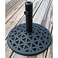 Grand Harbor 18-inch Black Aluminum Umbrella Stand