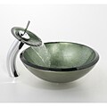 Kraus Candy Apple Green Sink and Faucet