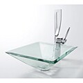 Kraus 19 mm Aqua Marine Clear Sink and Faucet