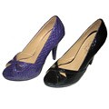 Twisted Women's 'Shelly' Crocodile Patent Pumps
