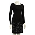 Ellen Tracy Women's Long-sleeve Ponte Dress