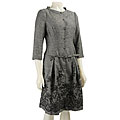 Ellen Tracy Women's Embroidered Tweed Dress