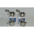 Stainless Steel 12-ounce Teapots (Set of 4)