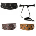 Linea Pelle Women's Studded Sash Waist Tie Belt