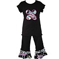 AnnLoren Girl's Floral Jungle 2-piece Outfit
