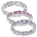 Sterling Silver Baguette CZ Eternity Ring