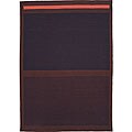 Hand-woven Calvin Klein Brown Wool Rug (8'3 x11')