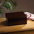 Walnut Jewelry Box with Removable Tray