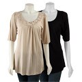 Cha Cha Vente Women's Origami Neck Shirt