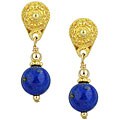 Vermeil Blue Lapis Drop Earrings