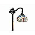 Tiffany-style Dragonfly Reading Lamp