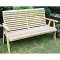 Treated Pine 5-foot Rollback Garden Bench