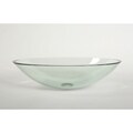 Baden Elliptical Clear Glass Vessel Sink