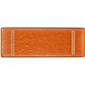 Fusion Rimless Orange Plate with Footing (Case of 6)