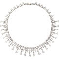 Sterling Silver Cubic Zirconia Cleopatra Necklace