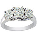 14k White Gold 1 7/8ct Diamond Three-stone Ring (I-J, I1-I2)