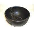 African Brass Wooden Bowl (Ghana)