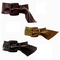 Linea Pelle Women's Edge Stitched Sash Belt