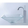 Kraus Alexandrite Glass Sink and Somnium Faucet