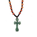 Chinese Knot Jade Cross Necklace (China)