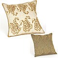 Goa Beaded Paisley Print Pillow