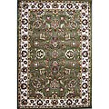 Hand-tufted Traditional Green Rug (7'9 x 9'9)