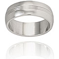 Stainless Steel Ring with Grooved Lines