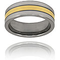Tungsten Carbide Polished Goldplated Band (8 mm)