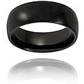 Black-plated Tungsten Domed Band (8 mm)