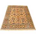 Indo Mahal Peach/ Beige Wool Rug (9' x 12')