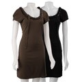 Sharagano Women's Boat Neck Chain Dress