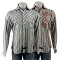 English Laundry Men's Striped Long-sleeve Shirt