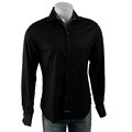 English Laundry Men's Black Tonal Stripe Shirt