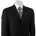 Joseph Abboud Men's Black Wool 3-button Blazer