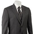 Joseph Abboud Men's Grey Pinstripe Suit