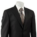 Joseph Abboud Men's Black Pinstripe Wool Suit
