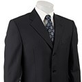 Joseph Abboud Men's Navy Tonal Pinstripe Suit