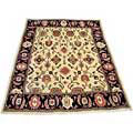 Mahal Persian-style Ivory/ Navy Rug (9' x 12')
