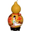 Hand-painted Lady in Summer Garden Gourd (China)