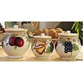 Fruit Fantasy 3-piece Kitchen Canister Set