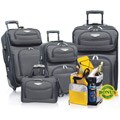 Traveler's Choice Amsterdam 4-piece Luggage Set with Bonus Cooler