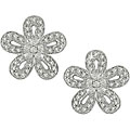 14k Gold 1/2ct TDW Diamond Flower Earrings (H-I-J, I1-I2)