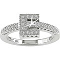 14k White Gold 1/4ct TDW Diamond Initial 'E' Ring (G-H-I, SI)