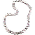 14k Gold Cultured Freshwater Pink Pearl Necklace (11-13 mm)