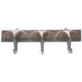 Hand-carved Three Elephants Wood Coat Hanger