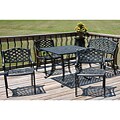 Nassau 5-piece Conversational Black Dining Set