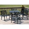 Black 5-piece Patio Dining Furniture Set